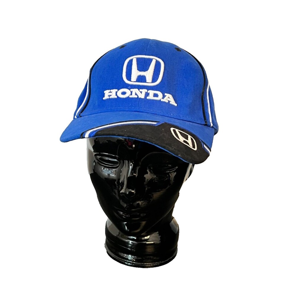Honda SpeedGear Racing Hat Cap Blue Black Embroidered One Size Strapback Cotton